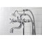 Kingston Brass CCK246K1 Freestanding Clawfoot Tub Faucet Package with Supply Line, Polished Chrome CCK246K1 - alternate 3